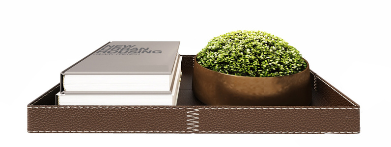 现代轻奢摆件组合_饰品摆件组合_现代托盘3D模型3d模型下载