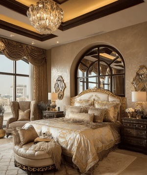 迪拜风格的豪华卧室
