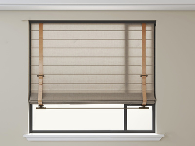 现代罗马帘_罗马帘卷帘窗帘3D模型