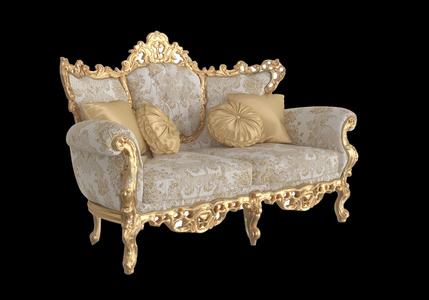 欧式双人沙发3D模型