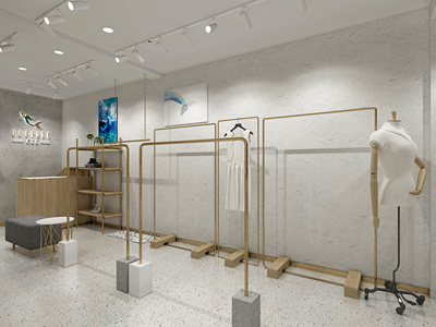 现代服装店3d模型