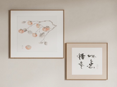 现代装饰挂画组合 su草图模型
