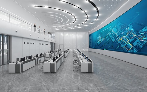 现代指挥中心SU模型