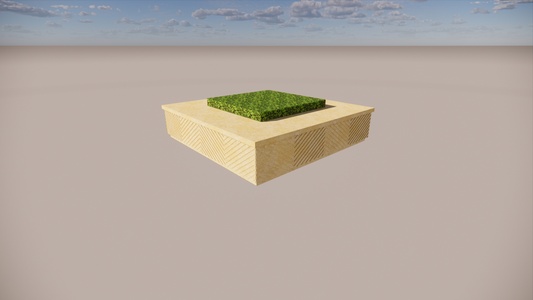 花池 su草图模型