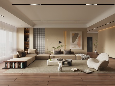 家居客厅20193d模型下载