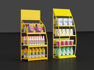 08-现代货架 展架 超市架超市货架洗洁精