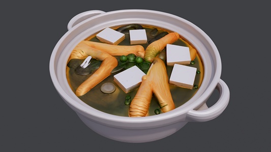 砂锅虾仁豆腐汤