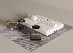 现代其他沙发_现代沙发SU模型