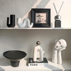 现代简约摆件组合SU模型