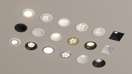 现代筒灯射灯SU模型