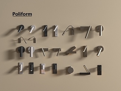 现代壁灯SU模型