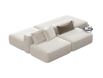 现代双面沙发 SU模型