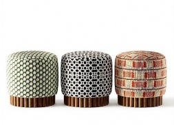 新中式中古换鞋凳SU模型