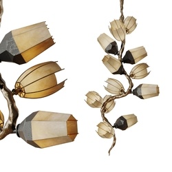 现代轻奢吊灯 金属吊灯 玻璃吊灯_SU模型