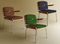 现代北欧餐椅SU模型