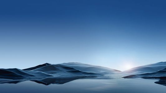 现代山脉广告灯箱屏幕海报 (12)