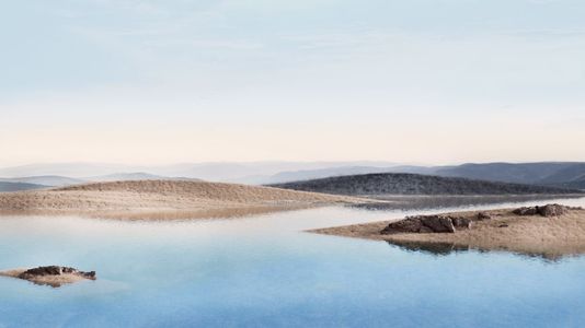 现代山脉广告灯箱屏幕海报 (14)