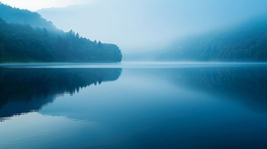 现代山脉广告灯箱屏幕海报 (17)