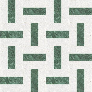 绿色格子砖石材拼花贴图