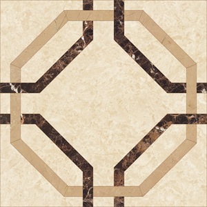 欧式新中式石材拼花大理石