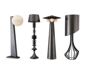 现代落地灯SU模型
