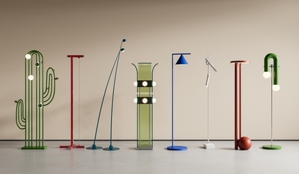 现代落地灯金属落地灯_SU模型