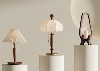 法式复古台灯 SU模型