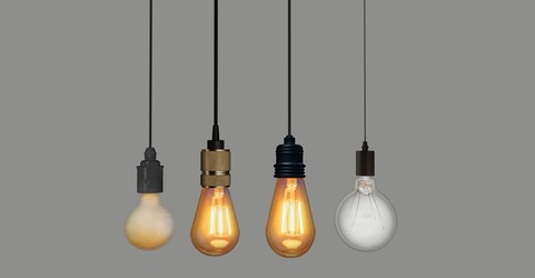 现代吊灯_灯泡_吊灯组合SU模型