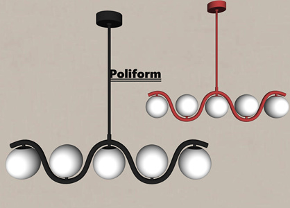 现代简约吊灯SU模型