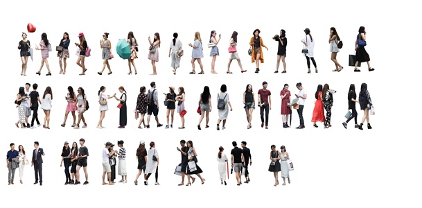 2D人物青年女人男人学生