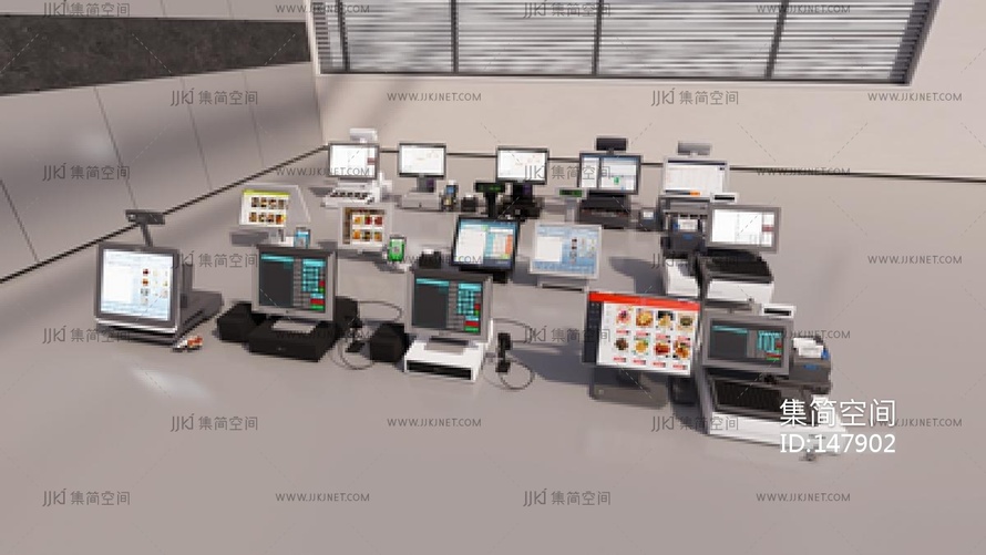 收银机，收银台组合