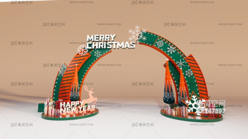 现代圣诞美陈