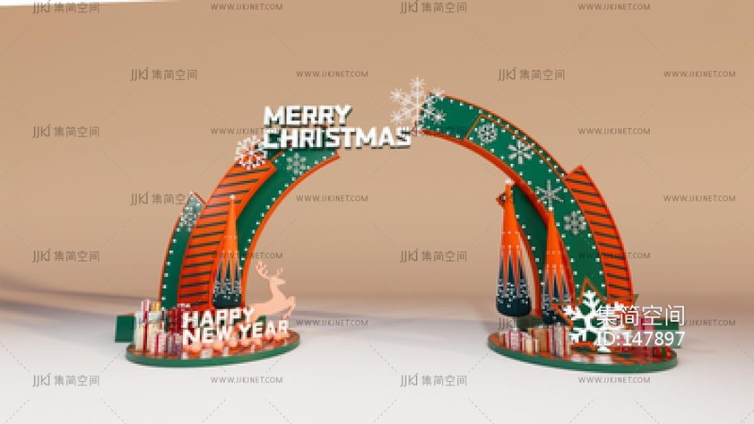 现代圣诞美陈