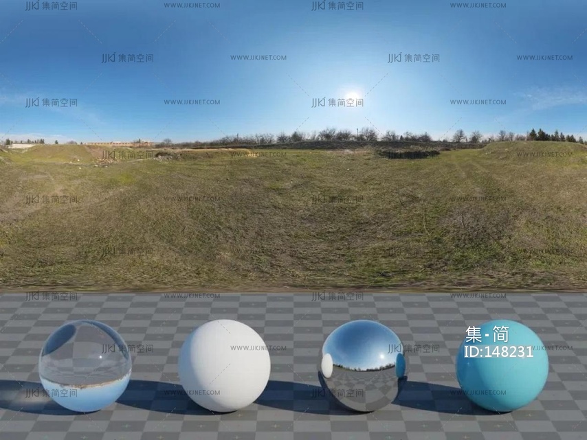 乡村冬天晴天8k-16k高清hdr贴图 