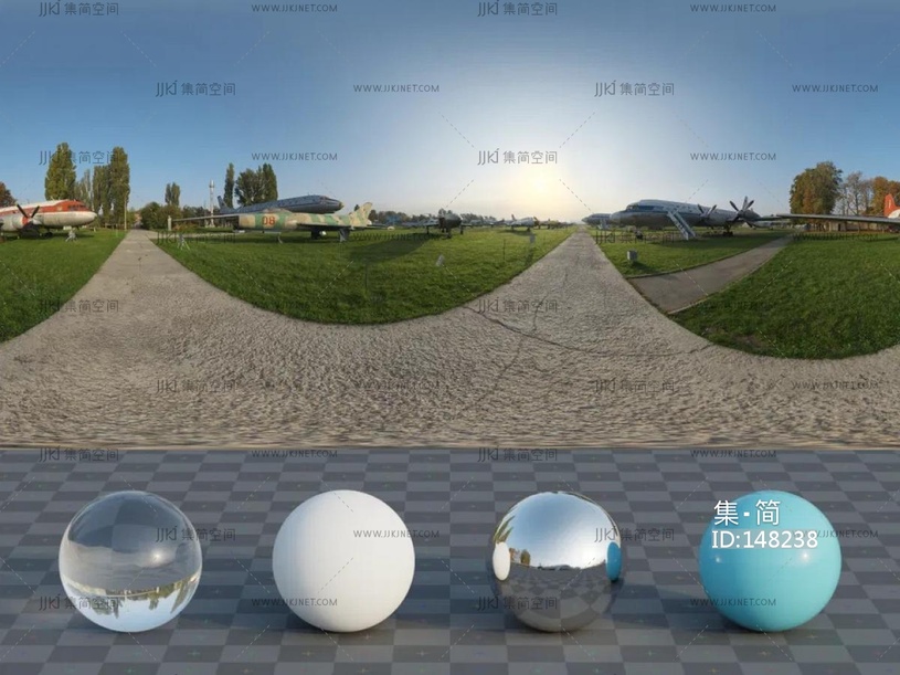 乡村公园机场8k-16k高清hdr贴图