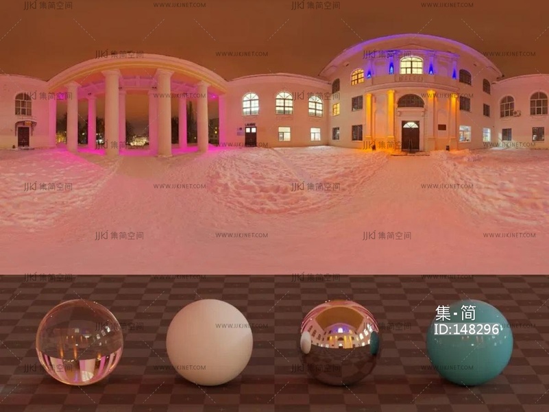 别墅雪景8k-16k高清hdr贴图