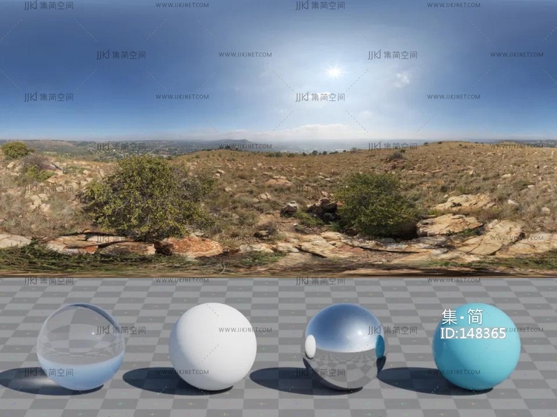 晴天山顶8k-16k高清hdr贴图