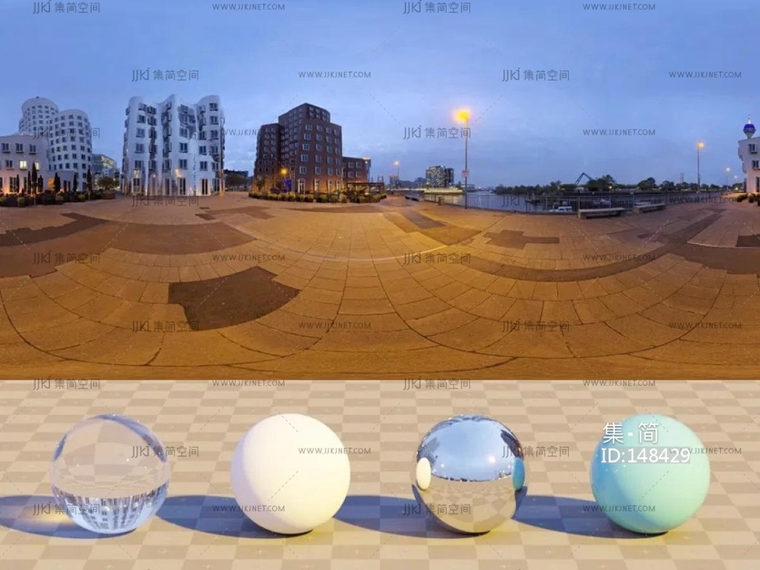 夜晚傍晚室外户外城市hdr贴图8k-16k高清贴图