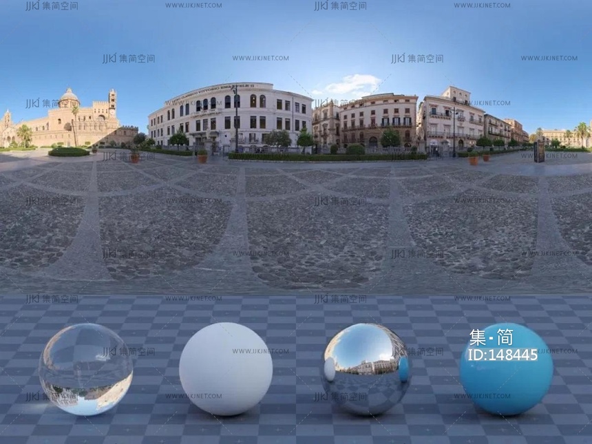 晴天蓝天室外户外城市hdr贴图8k-16k高清贴图