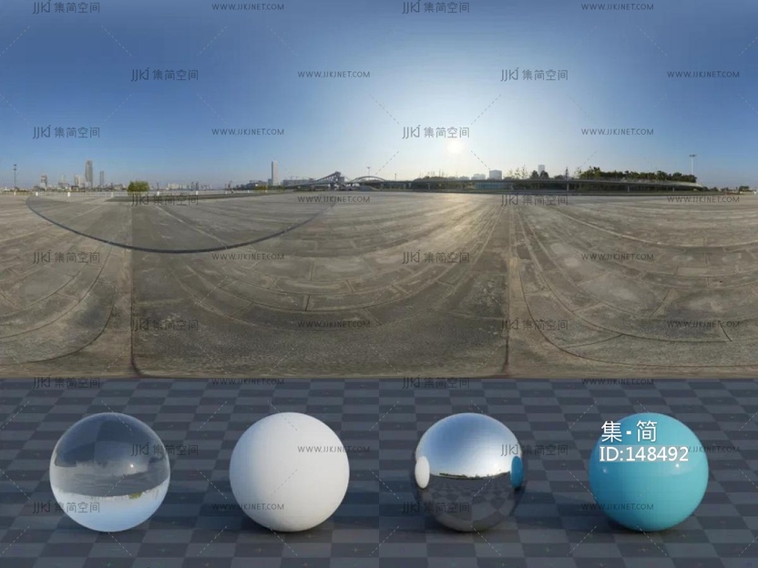 户外广场hdr贴图8k-16k高清贴图