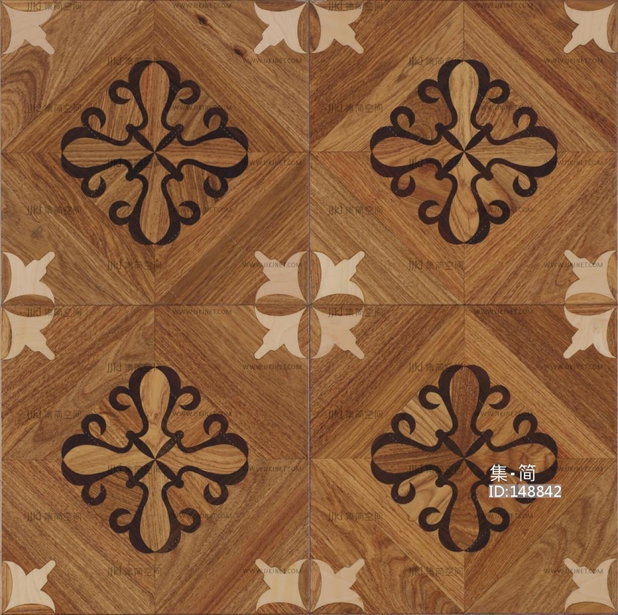 欧式拼花木地板贴图 