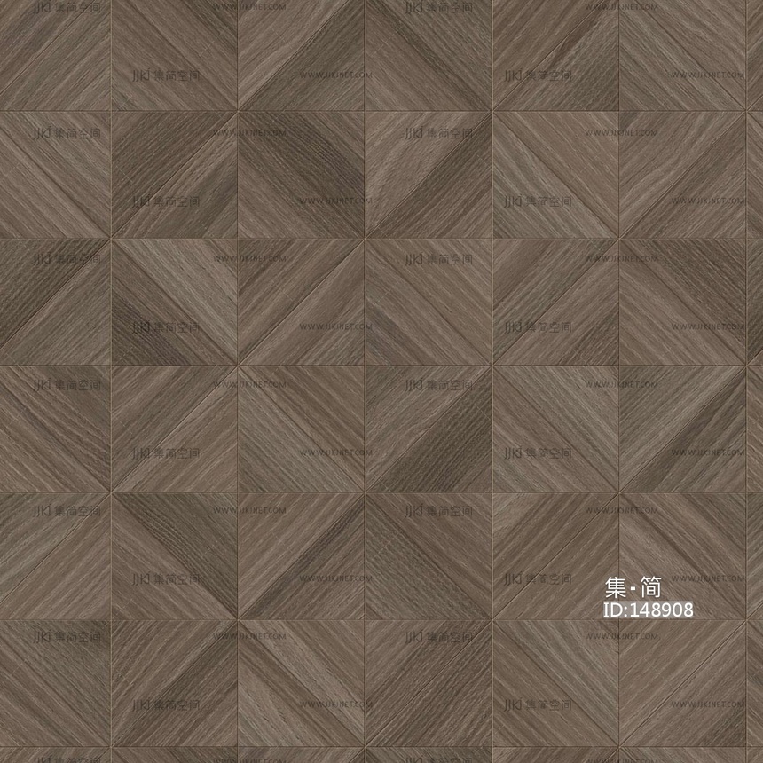 无缝三角形拼花原木色实木地板贴图
