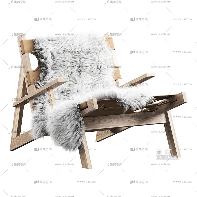  日式侘寂休闲椅 