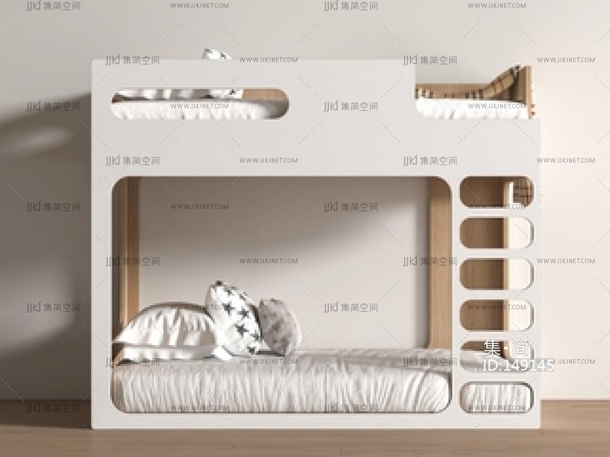 现代上下床SU模型