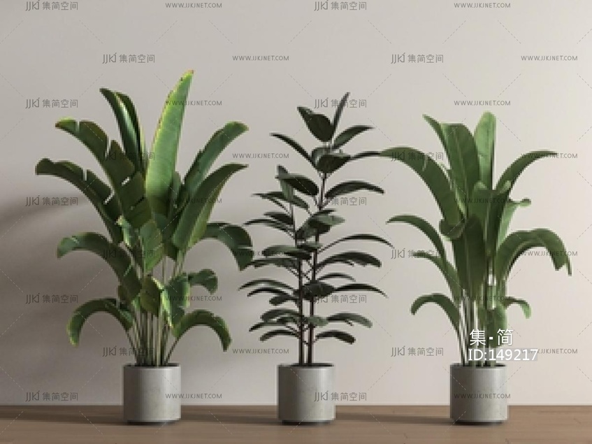 绿植盆栽SU模型
