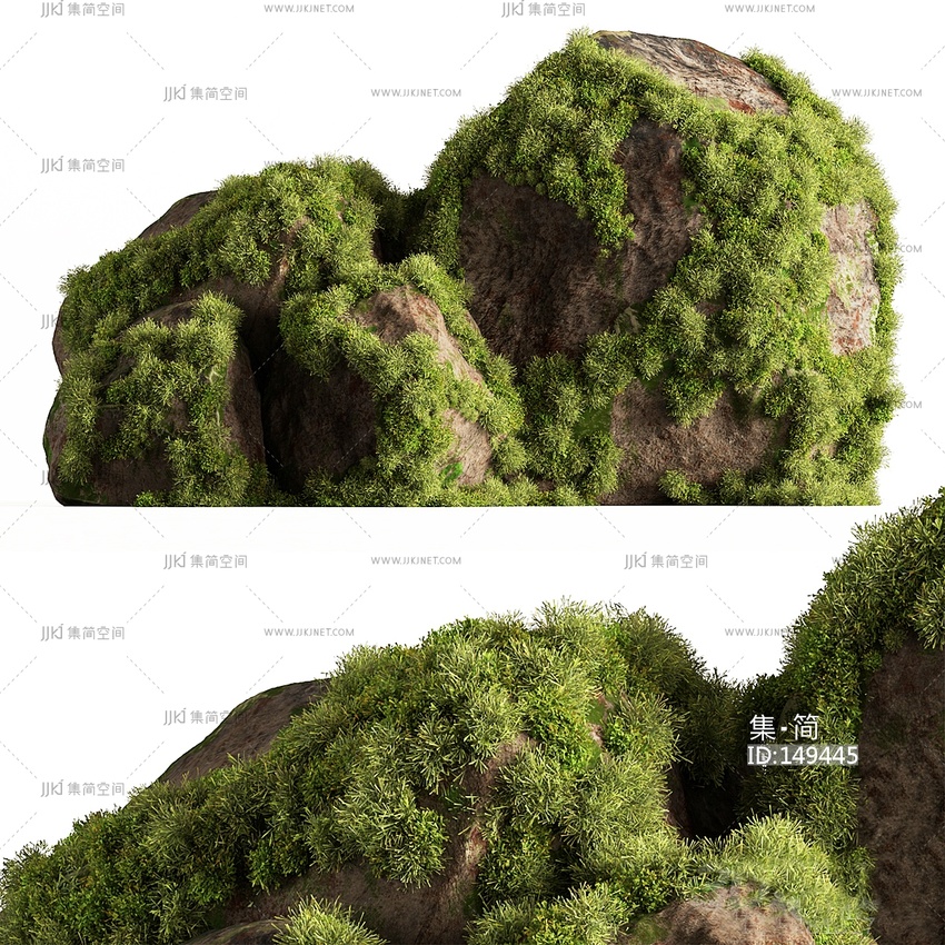  苔藓_苔藓石_石头 