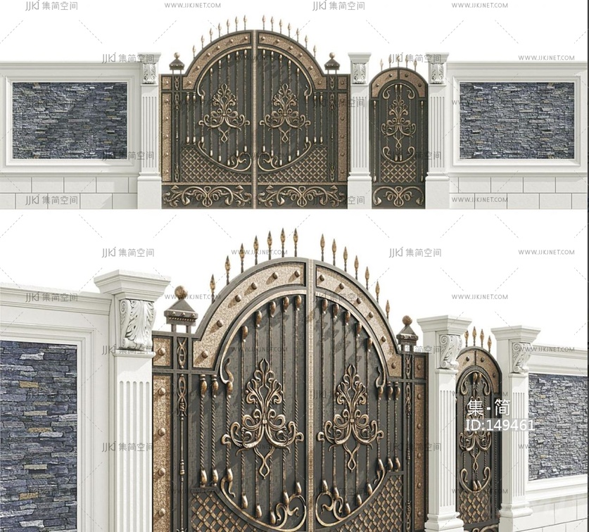  现代简欧双开门 