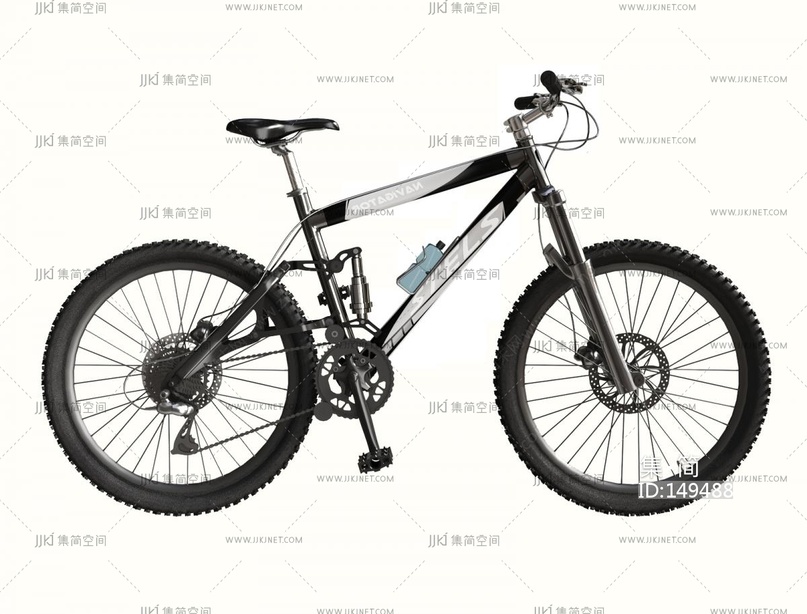  现代山地自行车3D模型vrrrr