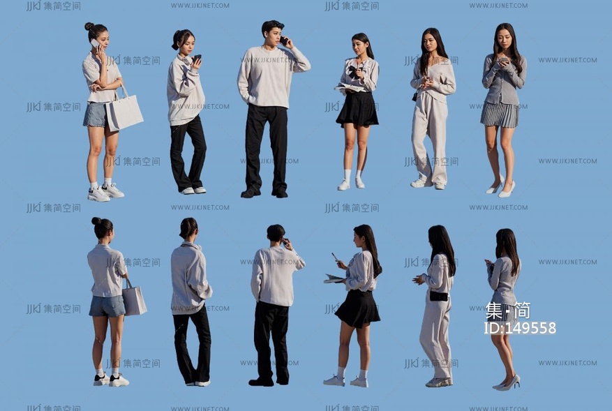 14-多人_人_多人_人物_组合人_动作人物2d模型