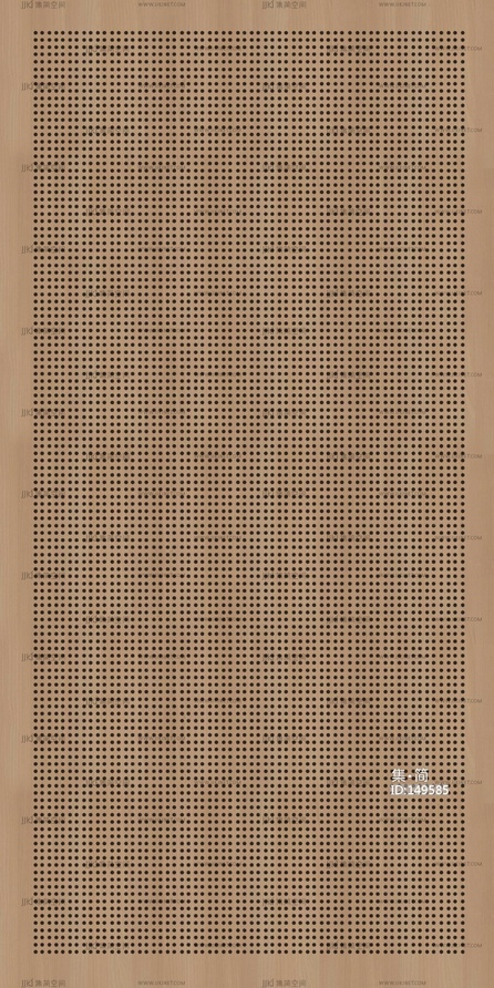 4冲孔木纹金属板吸音板贴图